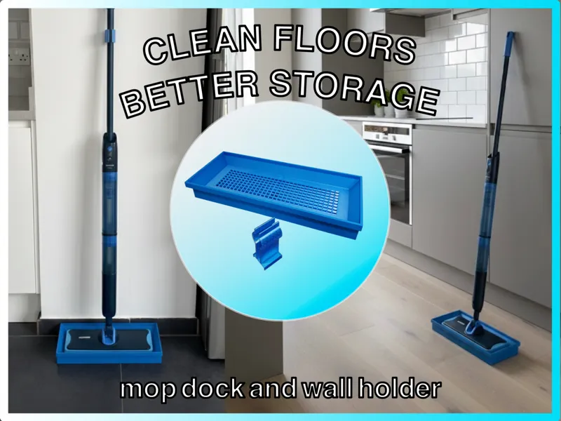 Philips OneUp Mop Dock – Deluxe with Wall Holder