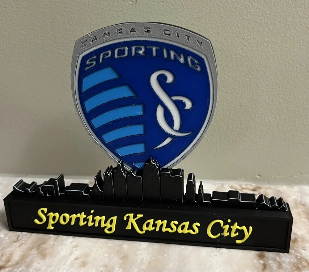 KC Sporting with skyline of Kansas City by Jessie_3d_artMakerWorld ...