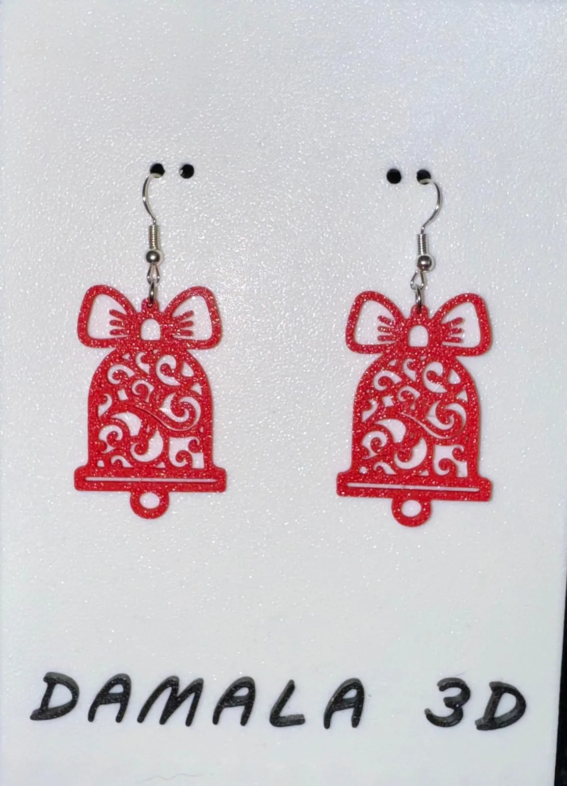 PENDIENTES CAMPANA NAVIDAD view 2