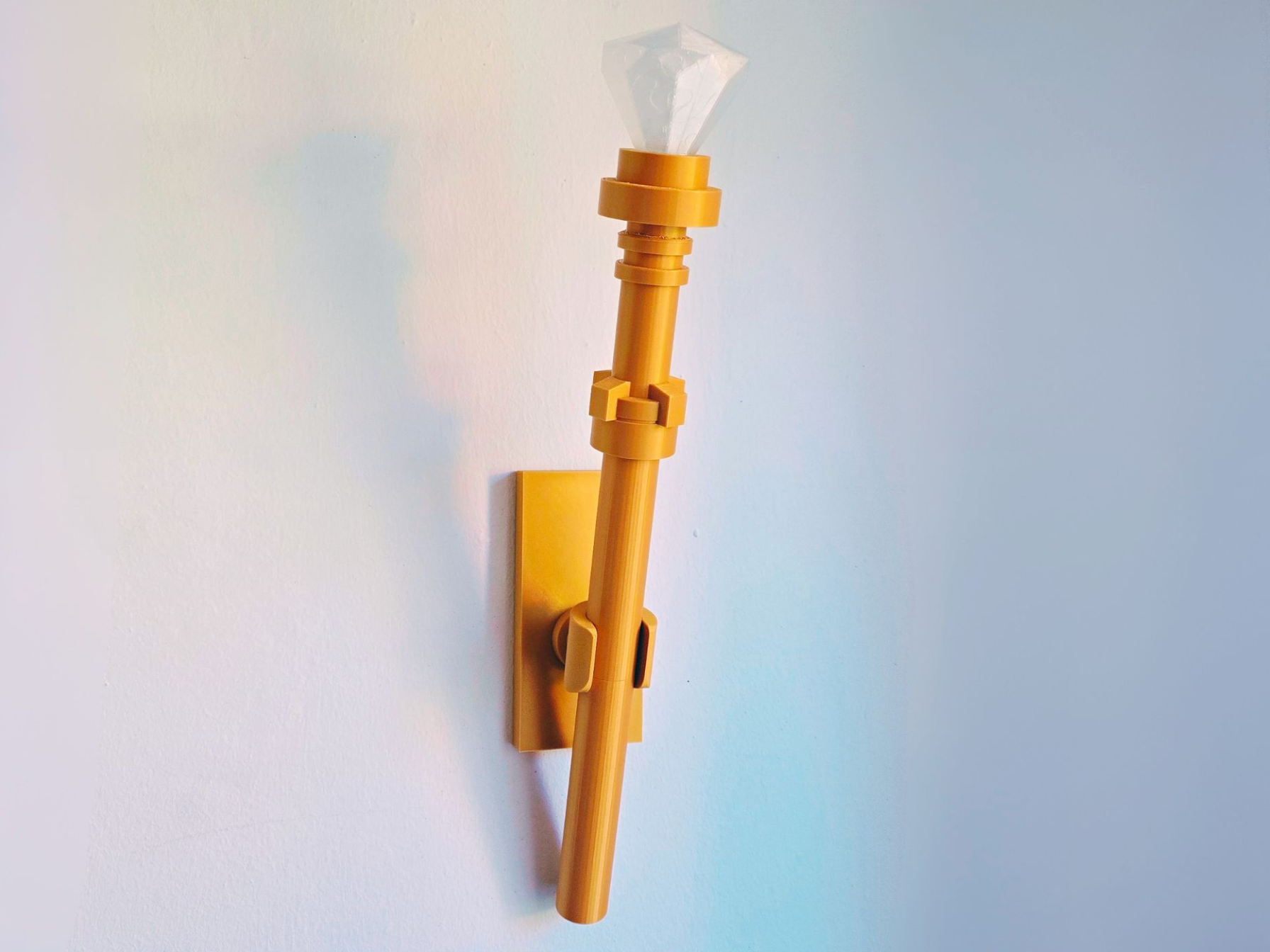 Mr Gold Scepter Gem and Wallmount * 1000% Scale *