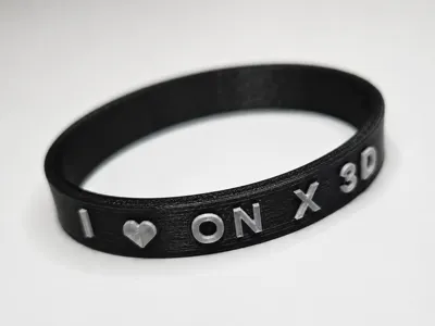Customizable TPU Wristband - Text, Icons & Colors