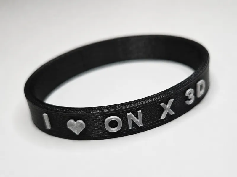 Customizable TPU Wristband - Text, Icons & Colors