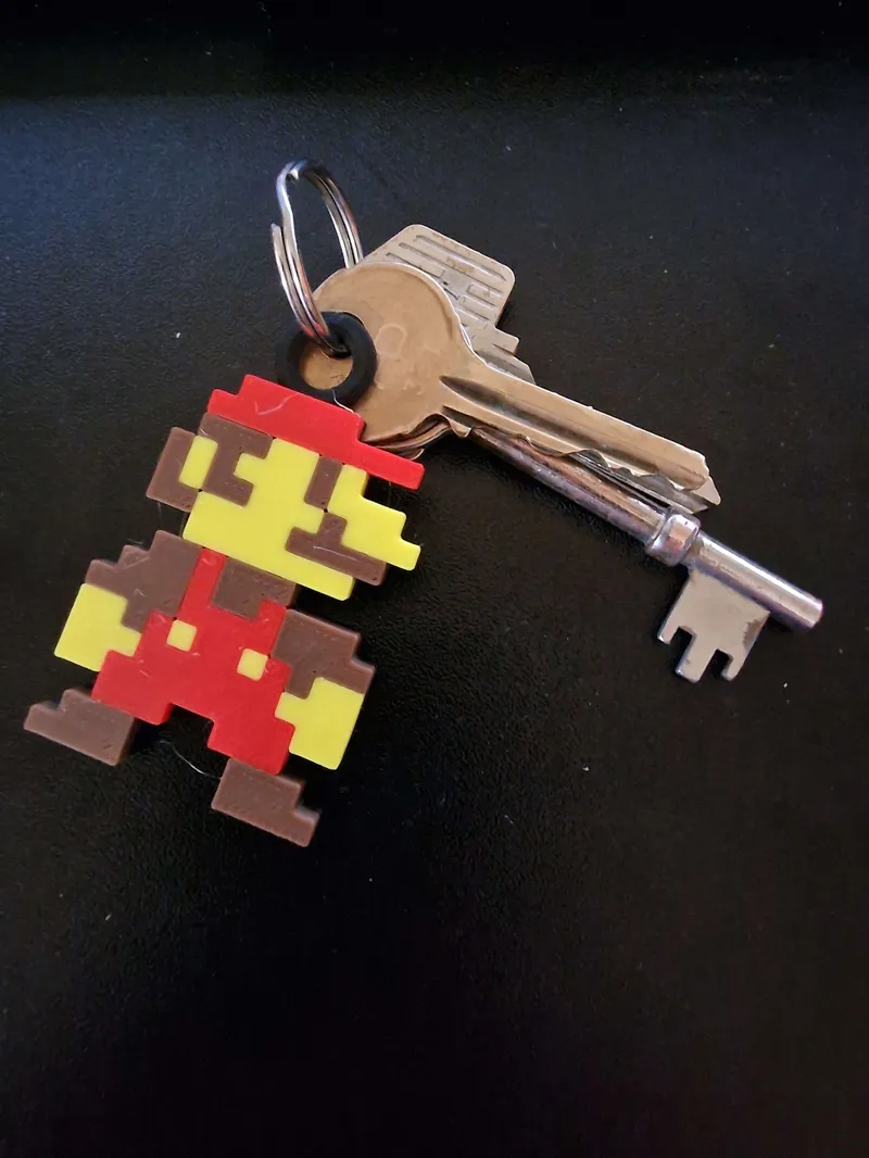 8-Bit Mario Keychain