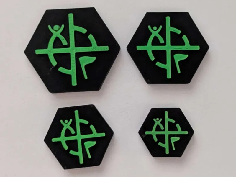Hexagonal Geocache Coin/Geocoin