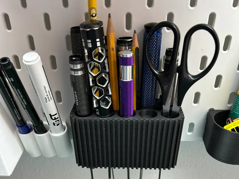 Ikea Skadis screwdriver holder.