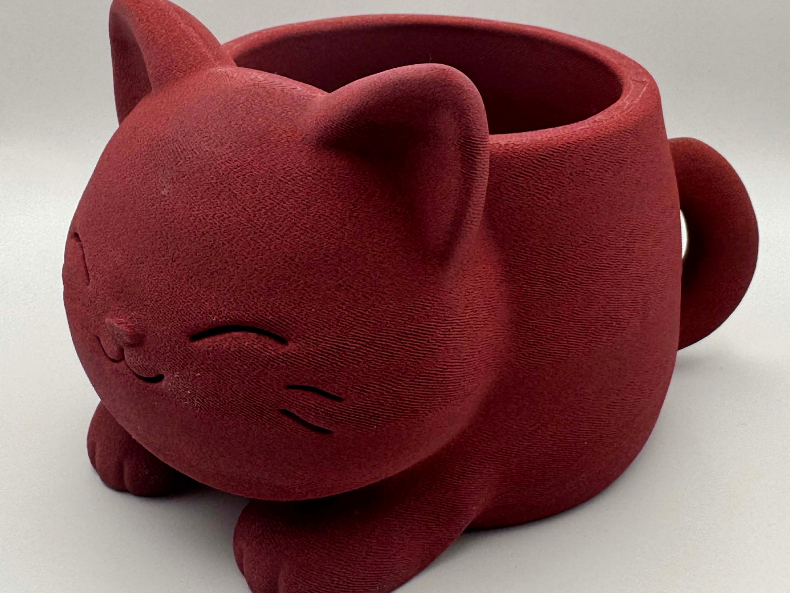 Cat Planter – cute chubby kitty pot