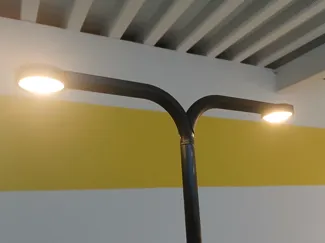 Magnetische Sockellampe mit IKEA LED "KAPPLAKE"
