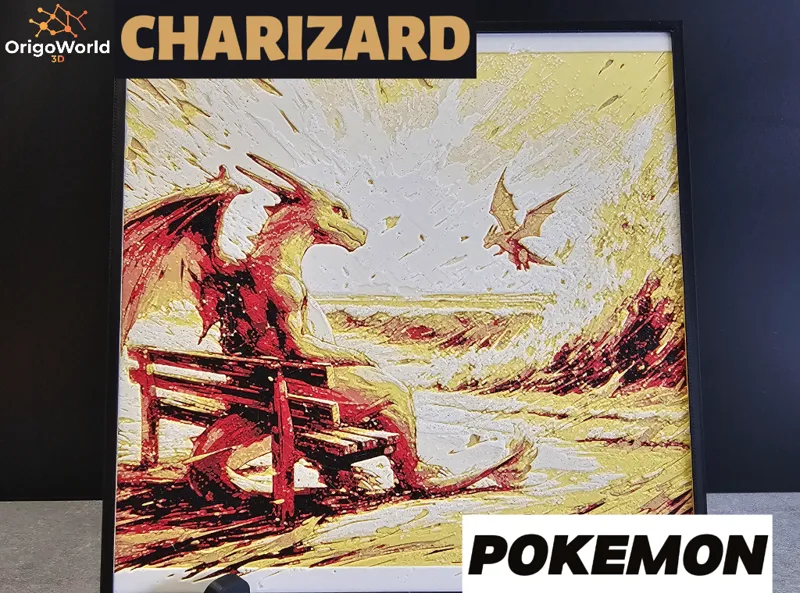 Charizard at the beach with customizable framework