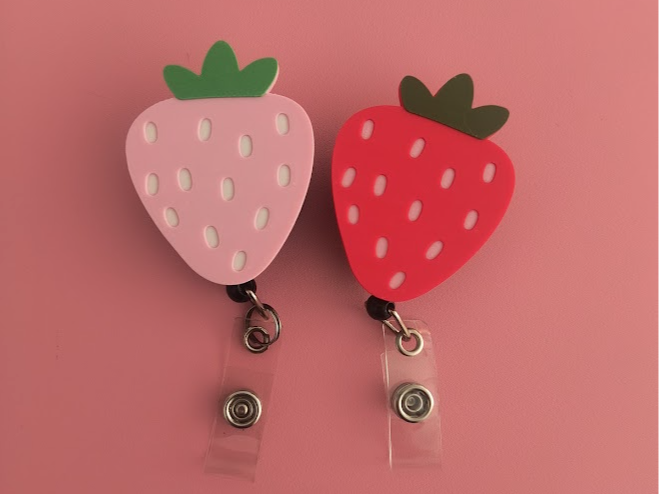 Strawberry Badge Reel/Magnet