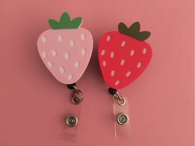 Strawberry Badge Reel/Magnet