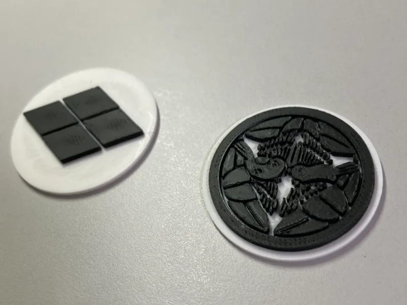武田　上杉　家紋コイン　　　Samurai clan crest coin