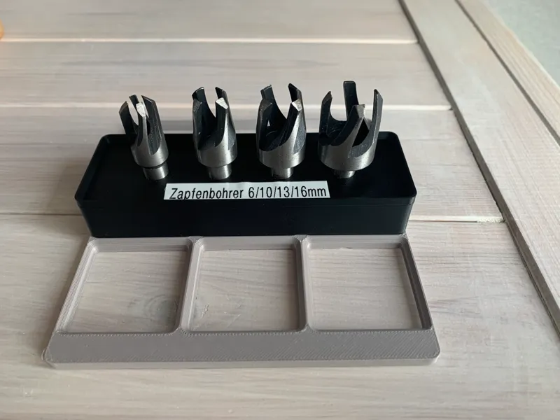 Gridfinity Zapfenbohrer von Lidl Schaft 10 mm