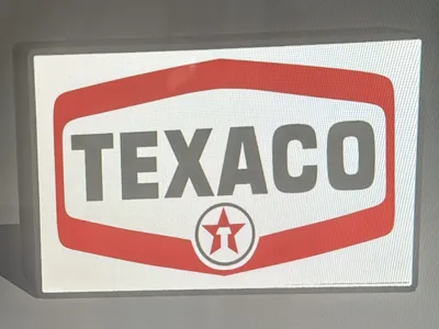 Beautiful Texaco Light Box for the Desk