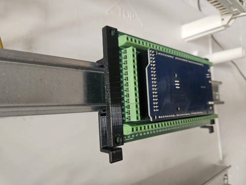 DIN rail holder for arduino mega extension DNMEGA1 - Free 3D Print ...