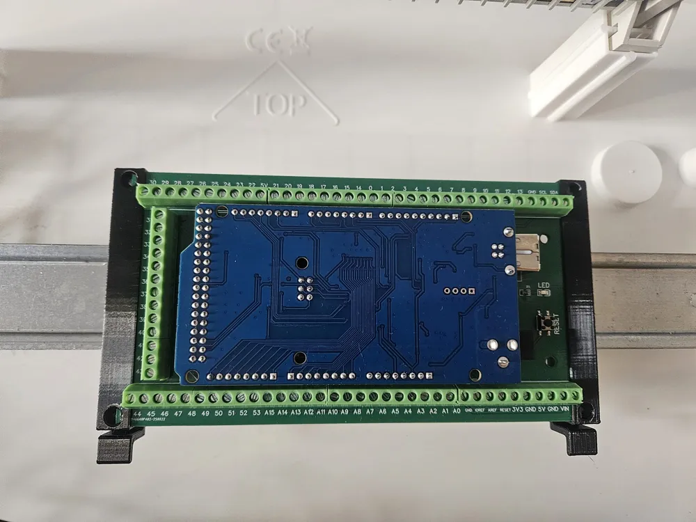 DIN rail holder for arduino mega extension DNMEGA1 - Free 3D Print ...