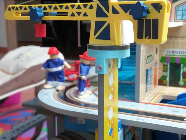 Playtive XXL Bahnhof - Kran Halterung / Train-Station - Crane Mount