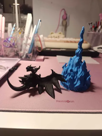 Accesorio para impresora 3D: Mega Charizard X Blue Flame NO AMS — vista de referencia 3