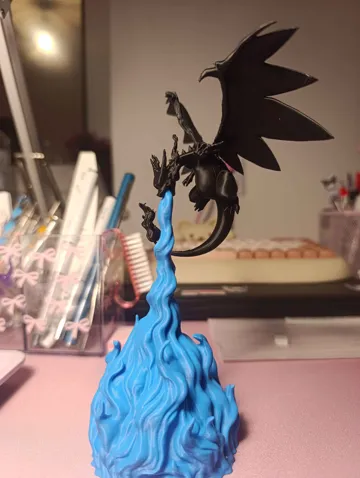 Accesorio para impresora 3D: Mega Charizard X Blue Flame NO AMS — vista de referencia 4