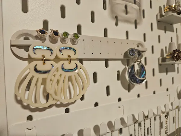 Porte-boucles d'oreilles pour panneau Skadis