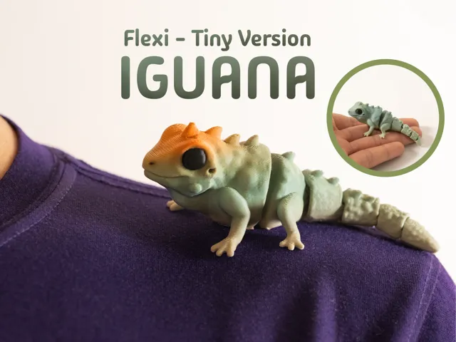 Iguana – Articulated & Keychain