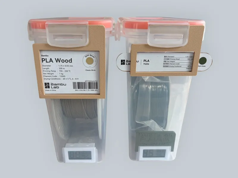 Filament Box Label Holder