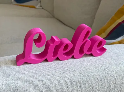 Liebe - love desk / table decor