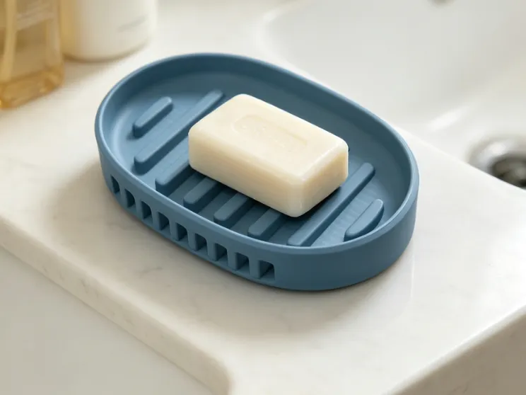 Drainable soap dish