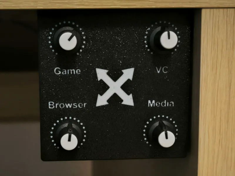 deej audio mixer desk mounted