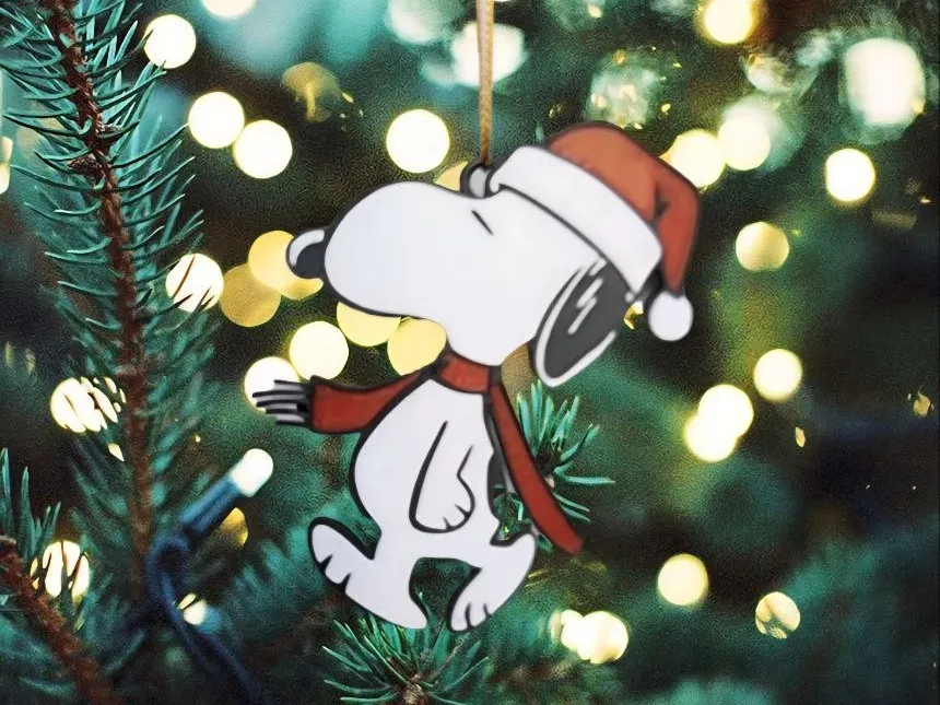 Snoopy Christmas Ornament - Free 3D Print Model - MakerWorld
