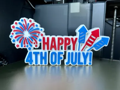 Happy 4th Of July Sign
