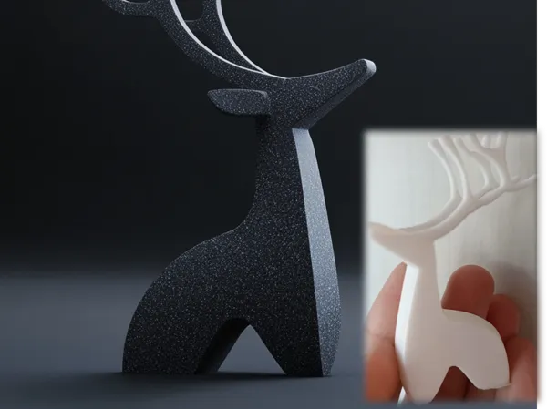 Sculpture de cerf de Noël