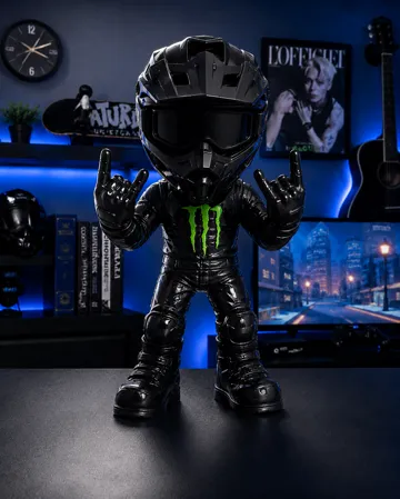 Letrero o emblema decorativo: mini motocross rider / Monster — vista de referencia 5