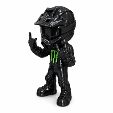 Letrero o emblema decorativo: mini motocross rider / Monster — vista de referencia 4