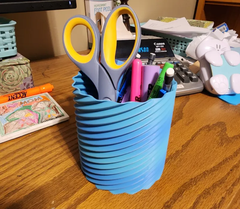 Container for Desk Supplies
