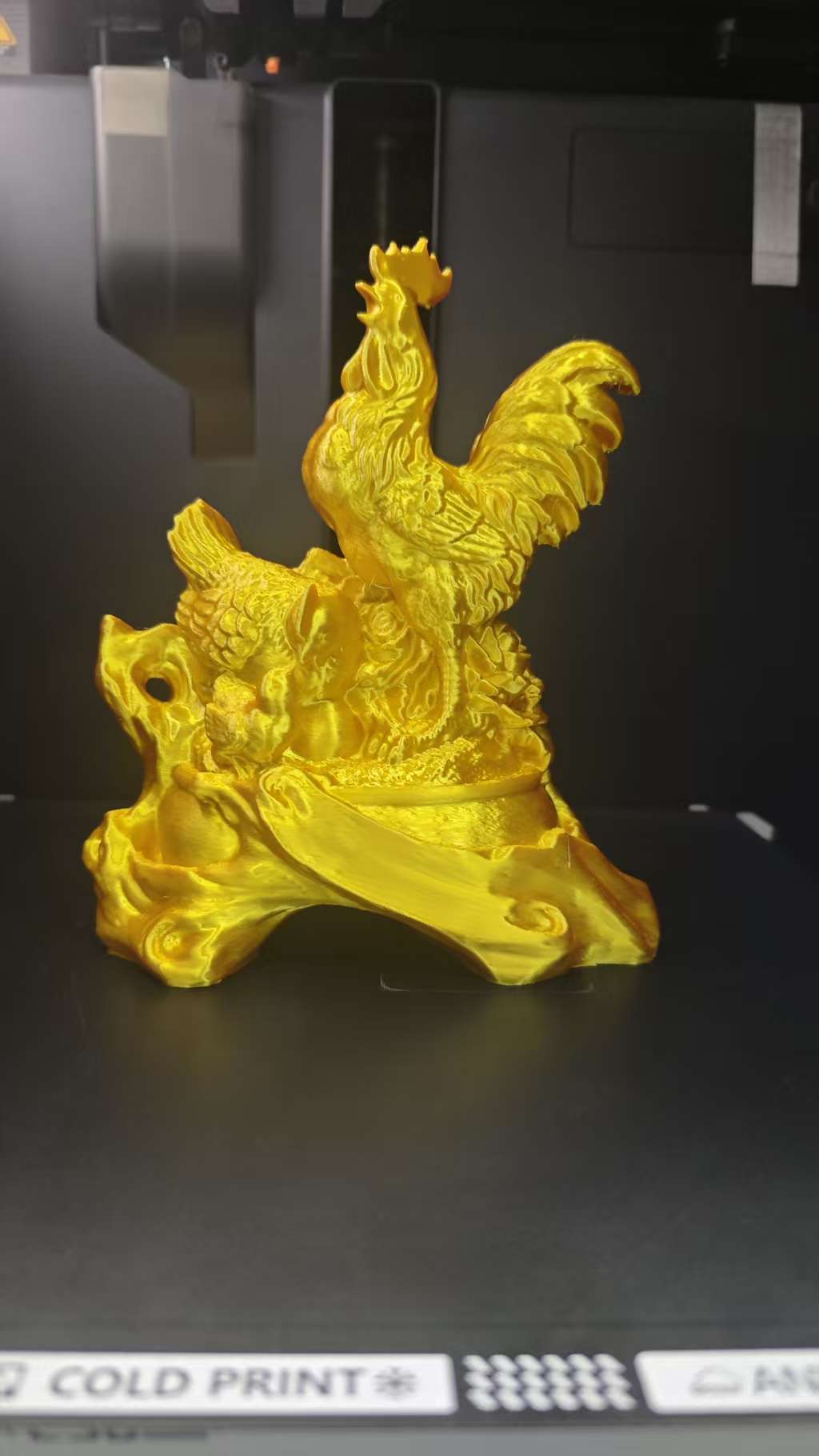 Miniatura 2 do modelo 3D 金鸡送福，吉祥如意