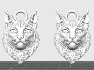 Lynx Head Medallion