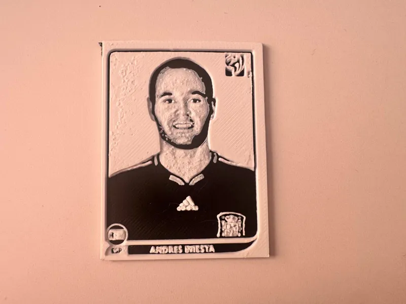 Iniesta Sticker World Cup 2010