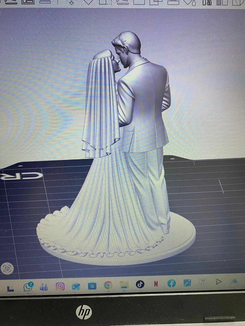 Wedding Couple Statue - Free 3D Print Model - MakerWorld