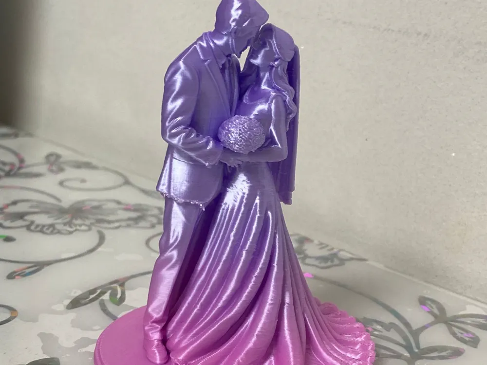 Wedding Couple Statue - Free 3D Print Model - MakerWorld