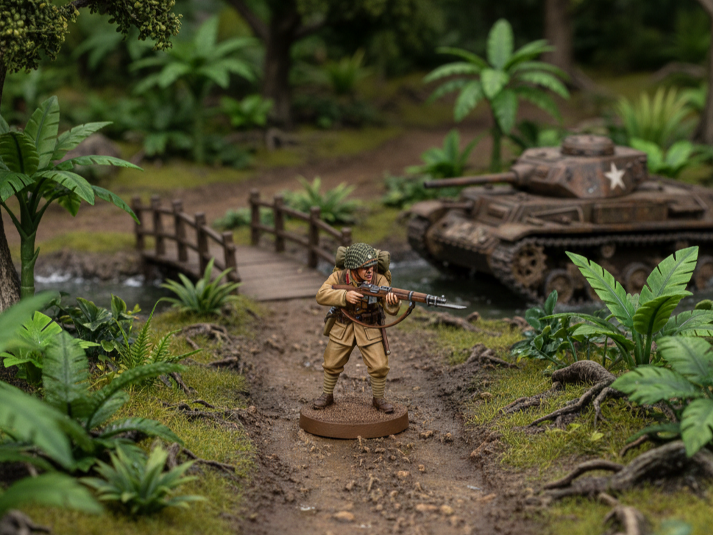 WW2 Soldier Tabletop Wargame - Japanese Soldier