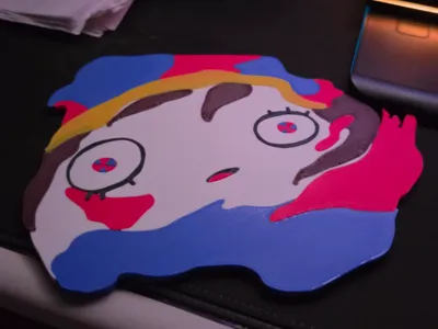 Pomni Splat - Coaster - TADC - Fan Art