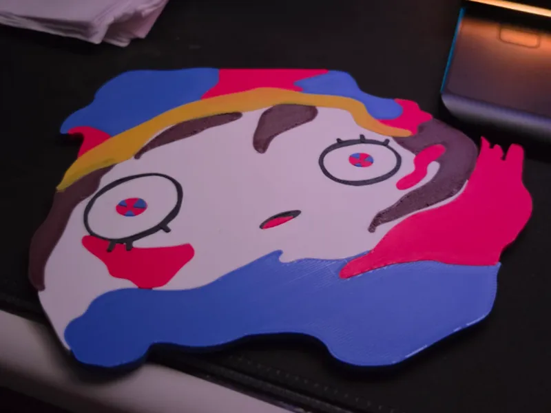 Pomni Splat - Coaster - TADC - Fan Art