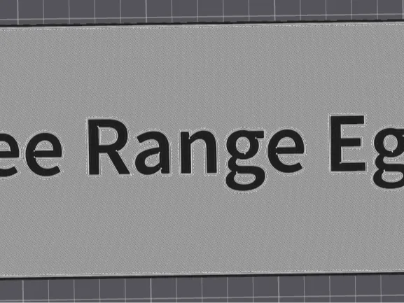 Free range egg sign