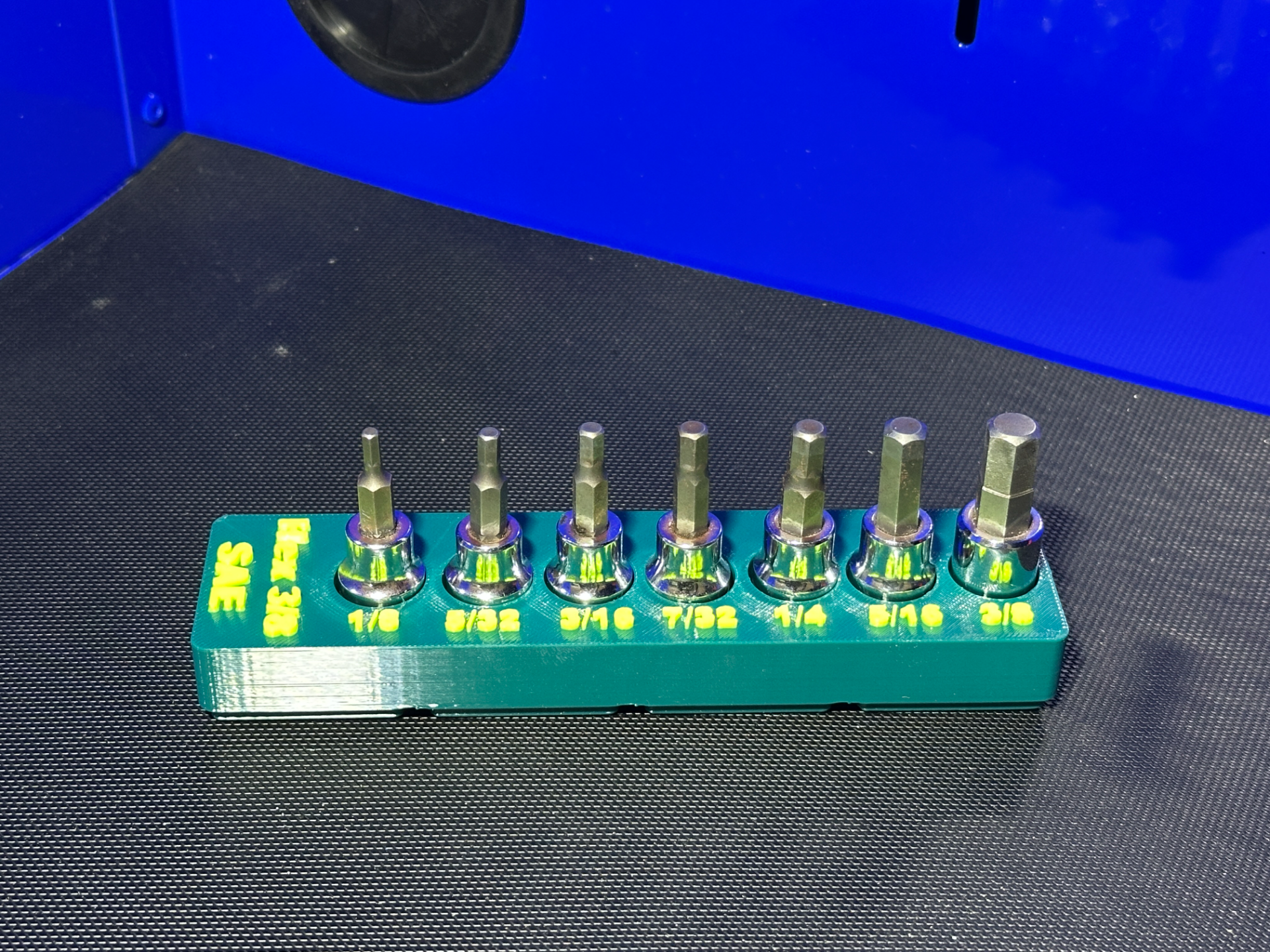 Gridfinity Kobalt SAE Hex Socket Tray