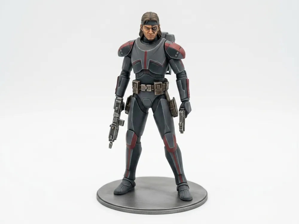Figura decorativa: Hunter: Clone Force 99 Sergeant. Referencia del modelo original.