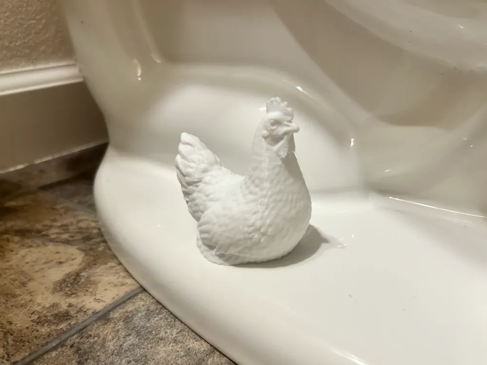 Modelo para impresión 3D: Potty Pal - Chicken. Referencia del modelo original.