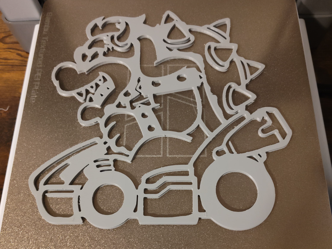 The King of the Track: Bowser Mario Kart Wall Art