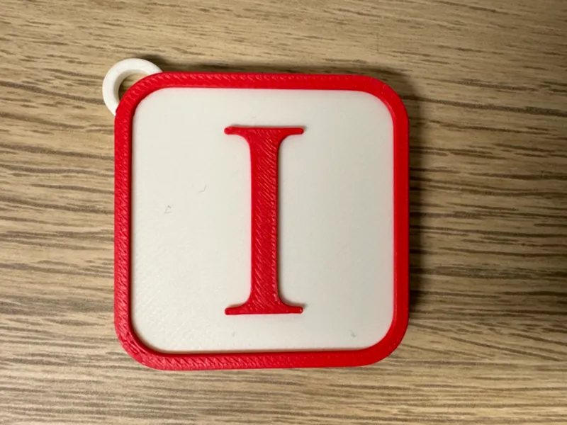 Schlüsselanhänger Buchstabe I Keychain Letter I