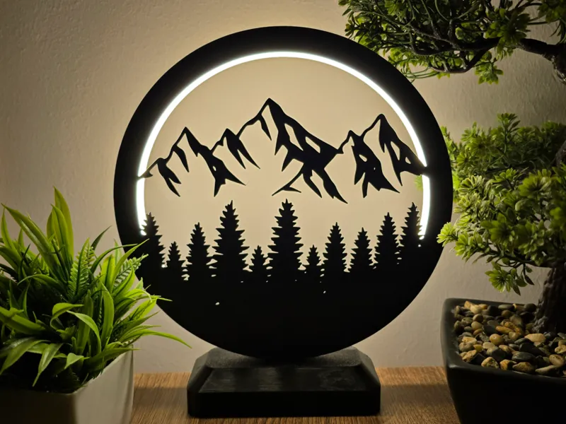 Ring LED Lamp - Mountain