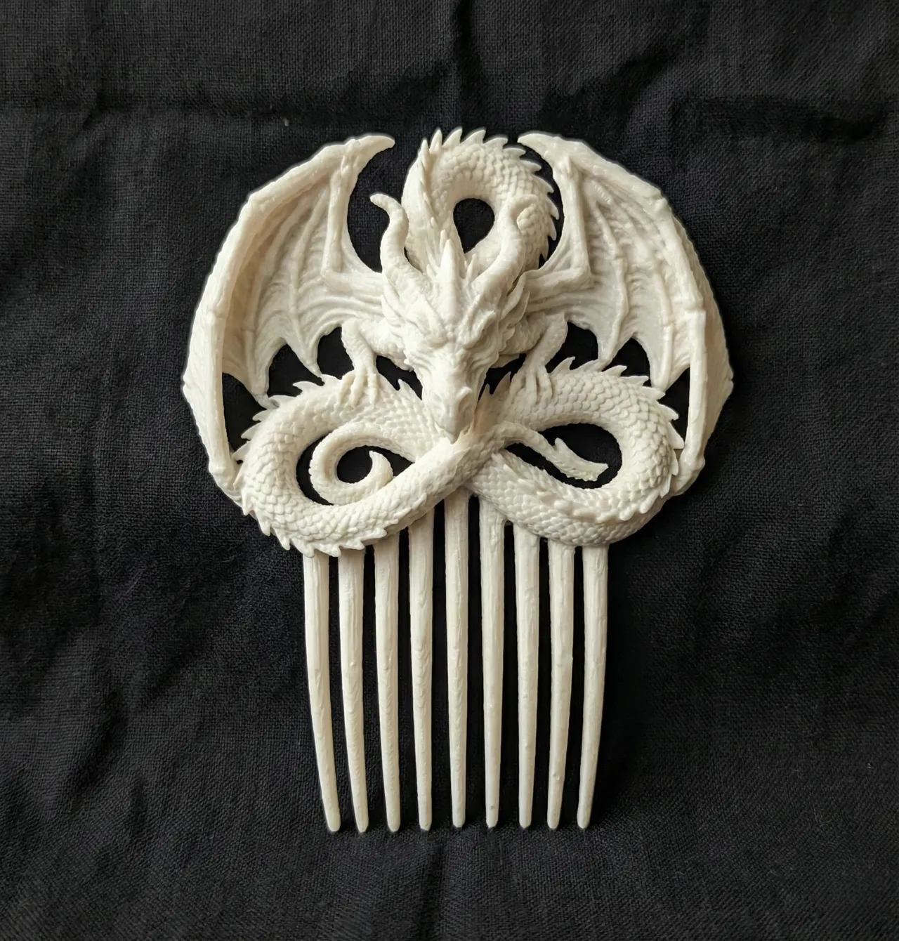Dragon Hair Comb Set – Gothic Fantasy view 4